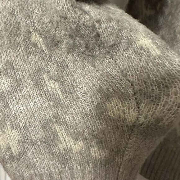 Athleta Hawthorne Wool Blend Cheetah Print Sweater Medium - Picture 8 of 14